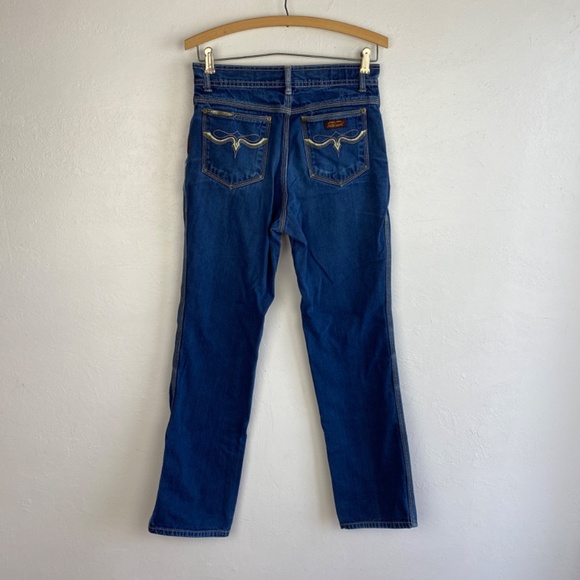 M Vercaro Womens Jeans 30" x 31" High Waist Deep Pockets Western Straight Legs - Picture 6 of 12